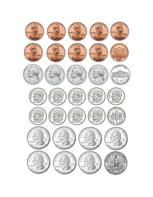 Math Die-Cut Magnets, U.S. Coins