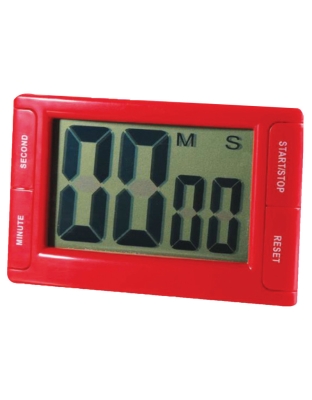 Big Red Digital Timer 3.75" x 2.5" with Magnetic Backing and Stand