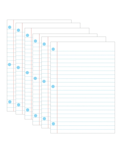 Magnetic Notebook Page, 8-1/2" x 11", Pack of 6