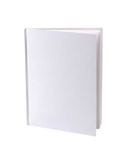 Hardcover Blank Book 6" x 8" Portrait, White