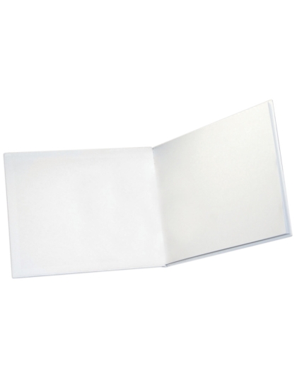 Big Hardcover Blank Book, 11" x 8.5" Landscape, White
