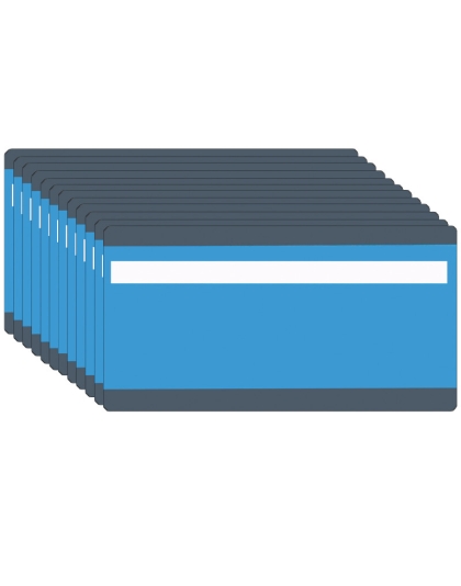 Cut-Out Window Blue Trakker Reading Guide, 3-3/4" x 7-1/4", Pack of 12