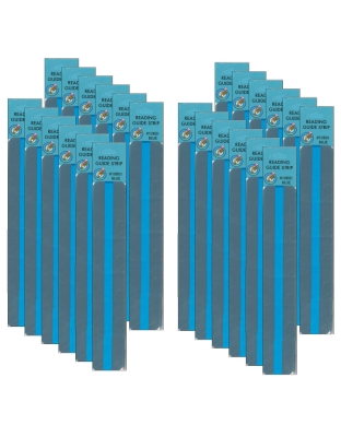 Sentence Strip Reading Guides, Blue, 12 Per Pack, 2 Packs