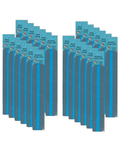 Sentence Strip Reading Guides, Blue, 12 Per Pack, 2 Packs