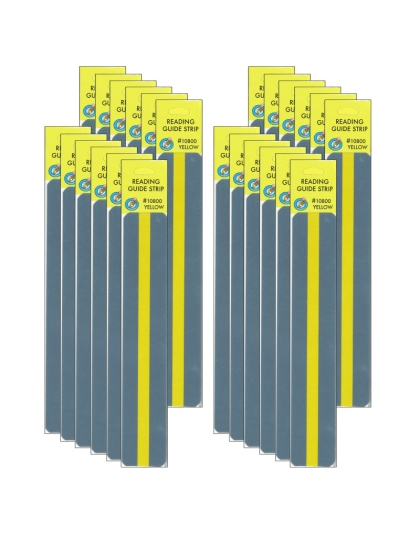 Sentence Strip Reading Guides, Yellow, 12 Per Pack, 2 Packs