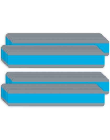 Double Wide Sentence Strip Reading Guide, 1-1/4" x 7-1/4", Blue, 12 Per Pack, 2 Packs