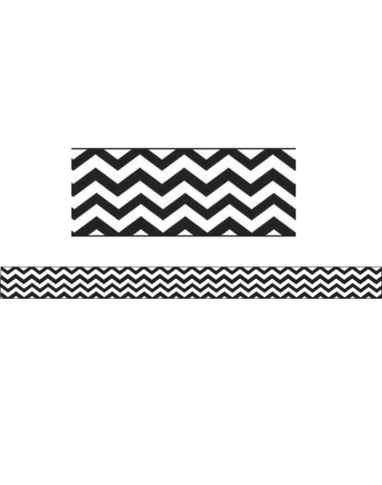 Magnetic Magi-Strips, Black Chevron, 12'