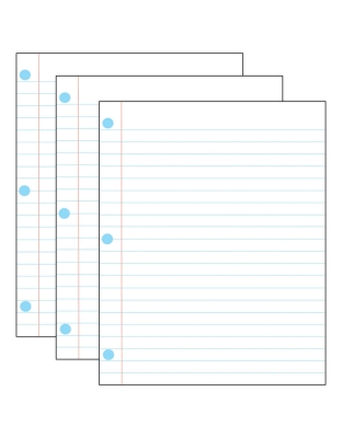 Large Magnetic Notebook Page, 12" x 15", Pack of 3