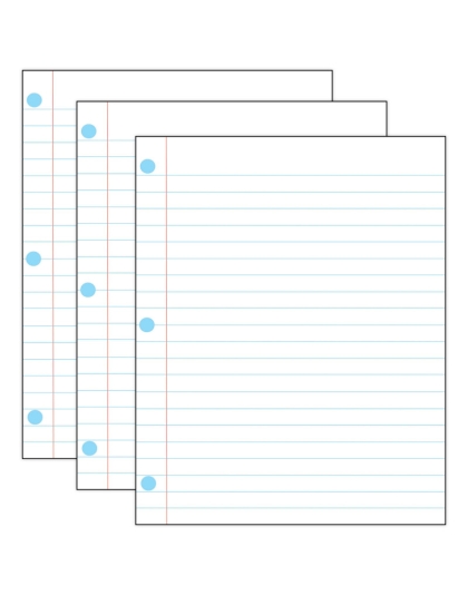 Large Magnetic Notebook Page, 12" x 15", Pack of 3
