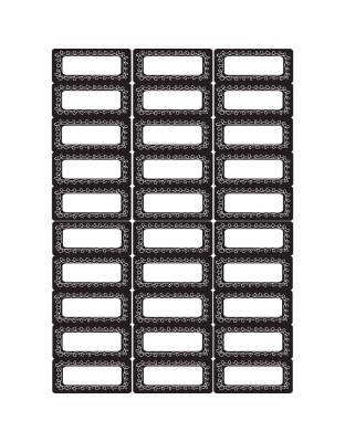 Die-Cut Magnetic Foam Chalk Loop Labels/Nameplates, 30 Pieces
