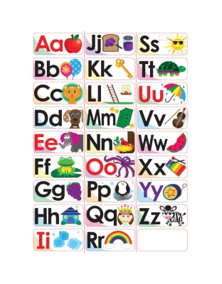 ABC Picture Words Double-Sided Magnets, 27 Pieces