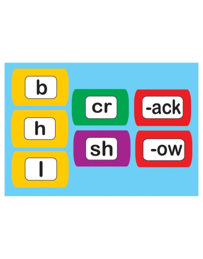 Die-Cut Magnetic Foam Word Chunking, 100 Pieces