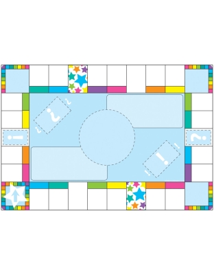 Smart Poly&trade; Chart, 13" x 19", Game Board Squares