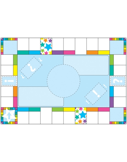 Smart Poly&trade; Chart, 13" x 19", Game Board Squares