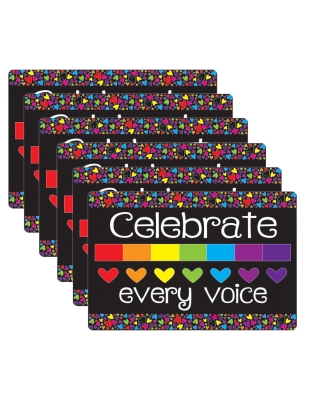 Computer Mouse Pad, 8" x 10", Celebrate Every Voice, Pack of 6