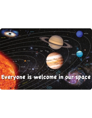 Computer Mouse Pad, 8" x 10", Everyone is Welcome in our Space