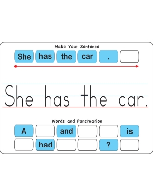 Touch-Stik&trade; Phonics Tiles & Mat, Sentence Building Set, 100 Tiles