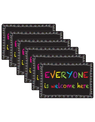 Computer Mouse Pad, 8" x 10", Everyone is Welcome Here, Chalk Loop, Pack of 6