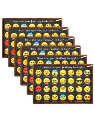Computer Mouse Pad, 8" x 10", How are You Feeling, Pack of 6