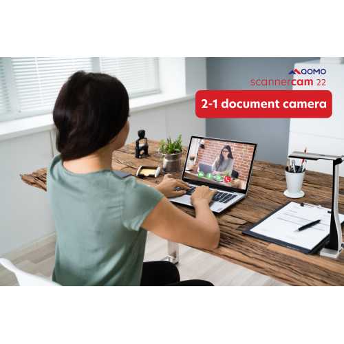qomo scannercam 22 usb document camera scanner webcam