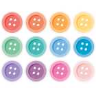 Crafty and Cool Buttons Cutouts, Pack of 36
