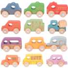 Rainbow Wooden Vehicles