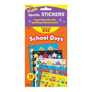 School Days Sparkle Stickers&reg; Variety Pack, 432 ct