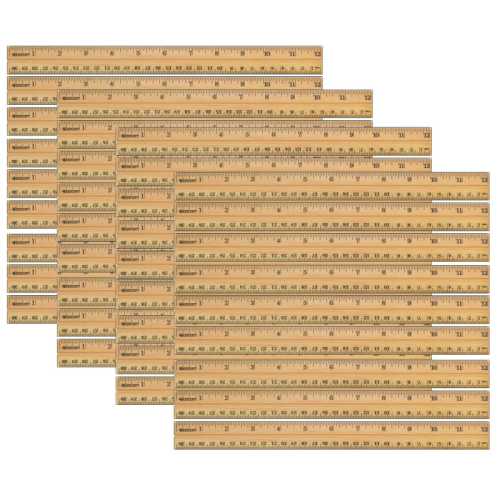 School Wood Ruler, 12