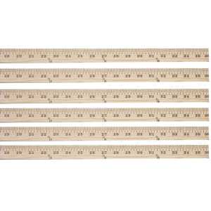 Wood Yardstick, 36", Pack of 6