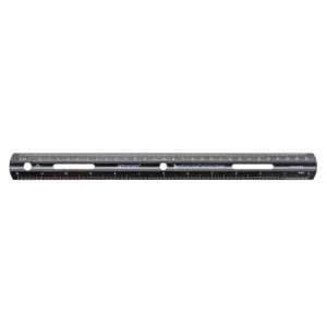 Recycled Plastic Ruler, Standard/Metric, 12 in, Black