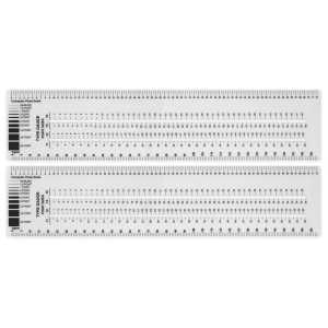 Graphic Arts Ruler, 3" x 12", Pack of 2