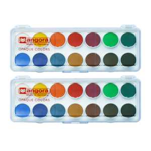 14-Pan Opaque Watercolor General Set Per Set, 2 Sets