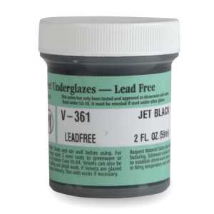 Velvet Underglaze, 2 oz, Jet Black V-361