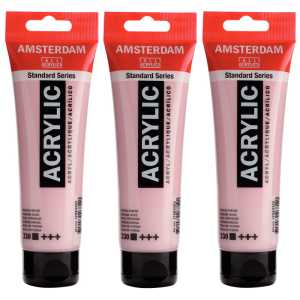 Standard Acrylic Paint, 120ml, Persian Rose 330, Pack of 3