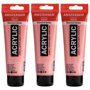 Standard Acrylic Paint, 120ml, Venetian Rose 316, Pack of 3