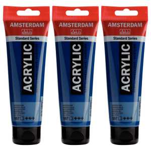 Standard Acrylic Paint, 120ml, Greenish Blue 557, Pack of 3