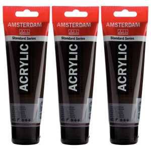 Standard Acrylic Paint, 120ml, Vandyke Brown 403, Pack of 3