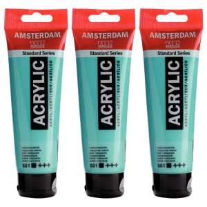 Standard Acrylic Paint, 120ml, Turquiose Grn 661, Pack of 3