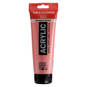 Standard Acrylic Paint Tube, 250 mL, Venetian Rose 316