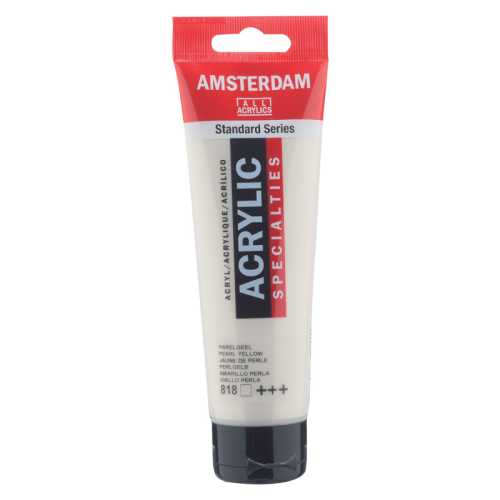 Standard Acrylic Paint, 120ml, Pearl Yellow 818
