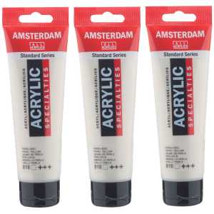 Standard Acrylic Paint, 120ml, Pearl Yellow 818, Pack of 3