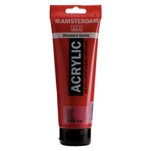 Standard Acrylic Paint Tube, 250 mL, Carmine 318