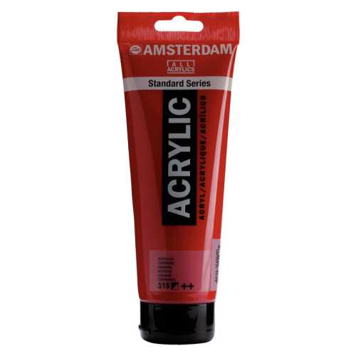 Standard Acrylic Paint Tube, 250 mL, Carmine 318