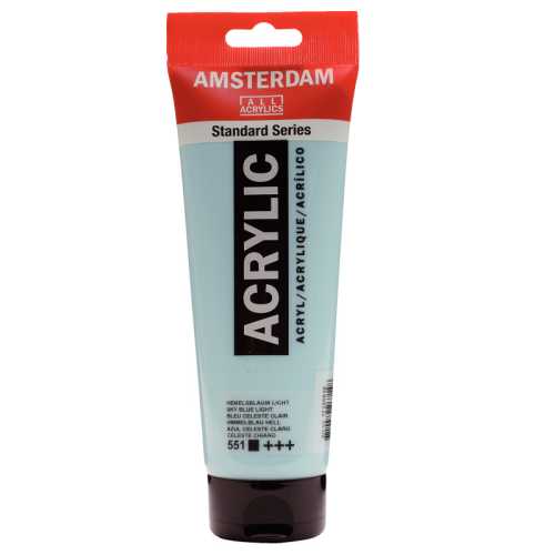 Standard Acrylic Paint Tube, 250 mL, Sky Blue Light 551
