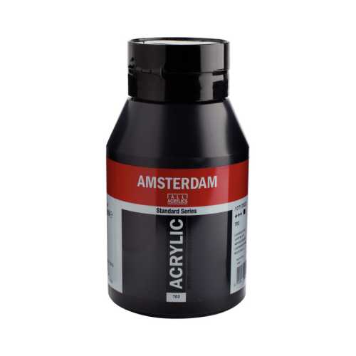 Standard Acrylic Paint Tube, 1000 mL, Lamp Black 702