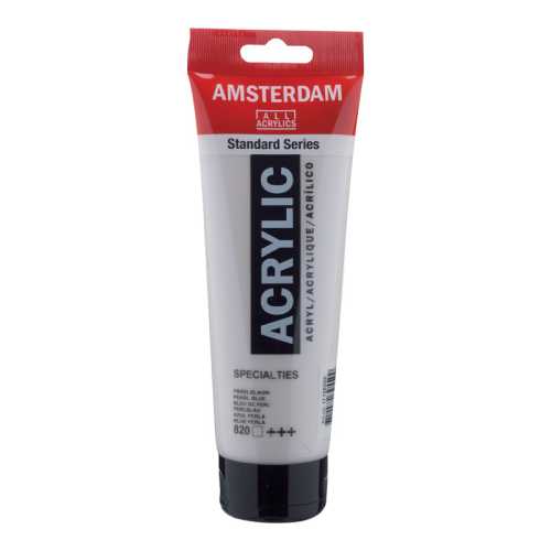 Standard Acrylic Paint Tube, 250 mL, Pearl Blue 820
