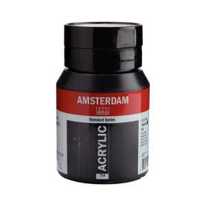 Standard Acrylic Paint Tube, 500 mL, Oxide Black 735