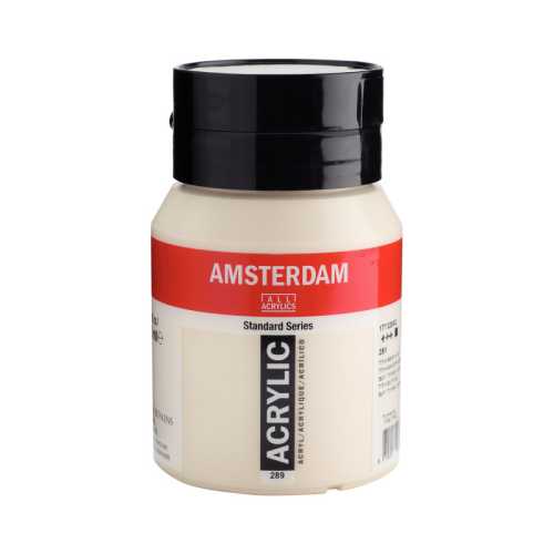 Standard Acrylic Paint Tube, 500 mL, Titanium Buff Light 289