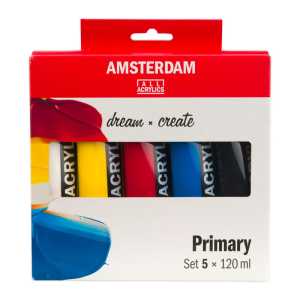 Standard Acrylic Primary Set, 5 x 120 mL