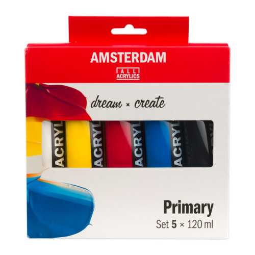 Standard Acrylic Primary Set, 5 x 120 mL